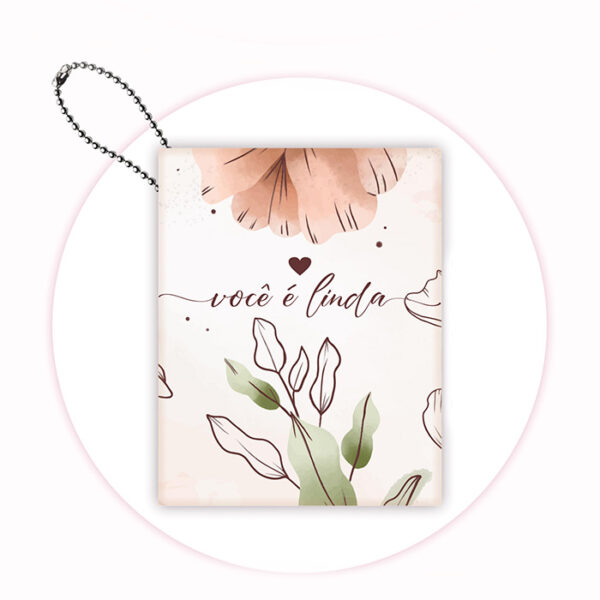 Chaveiro post it - Floral - Image 2