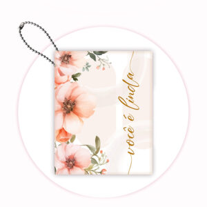 Chaveiro post it - Floral