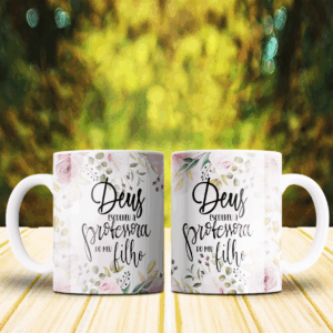 Caneca - Deus escolheu a professora
