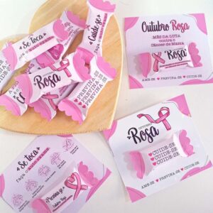 Card para balinhas | Outubro Rosa [Não acompanha balinhas]