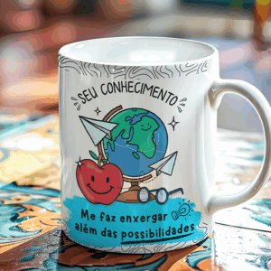 Caneca - Seu conhecimento me faz enxergar além das possibilidades