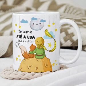 Caneca | Te amo até a lua ida e volta!