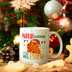 Caneca de natal - Capivara